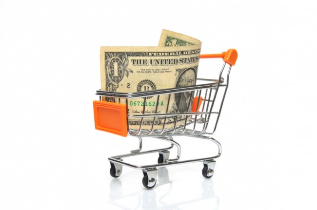 "Dollar in Shopping Cart"